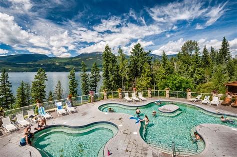Picture Of Outdoor Hot Tubs At A Hot Springs Resort In The Kootenay