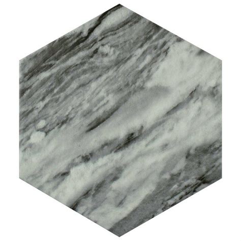 Classico Bardiglio Hex 7 X 8 Porcelain Stone Look Wall And Floor Tile