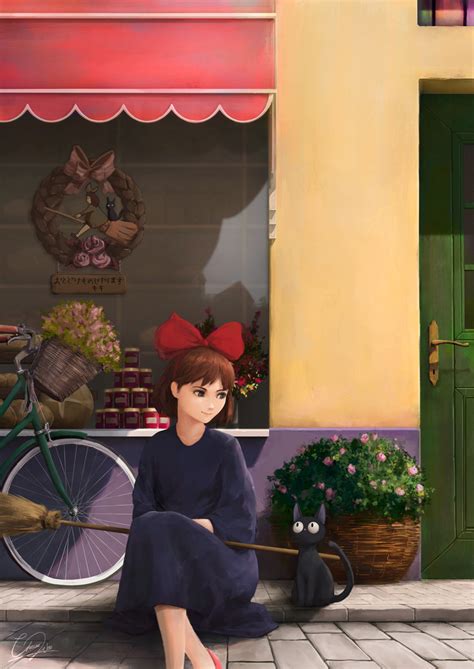 my fanart of kiki and jiji [kiki s delivery service] r anime