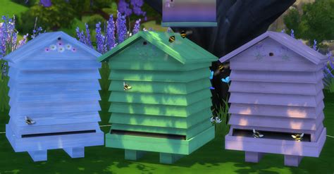 Sims 4 Ccs The Best Bee Hives By The Shed