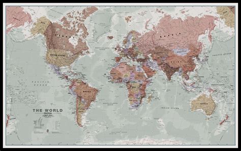 World Wall Map Wall Map Riset
