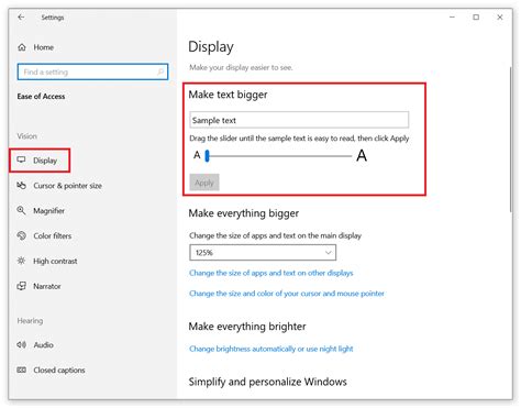 You can use a new setting called make everything bigger with a slider that will adjust text size across the system, win32 (desktop) apps. How to Change Font Size in Windows 10?