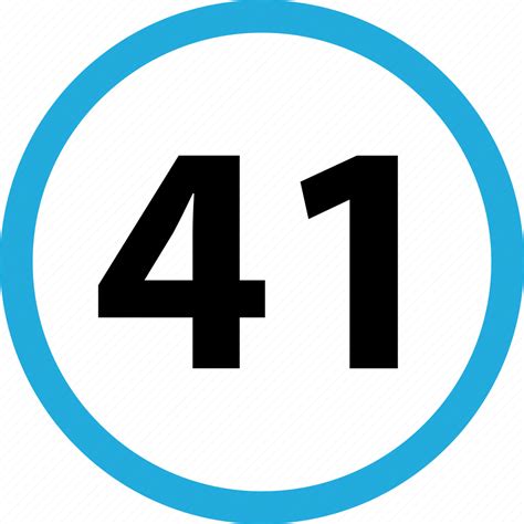 Number 41 Numbers Icon Download On Iconfinder