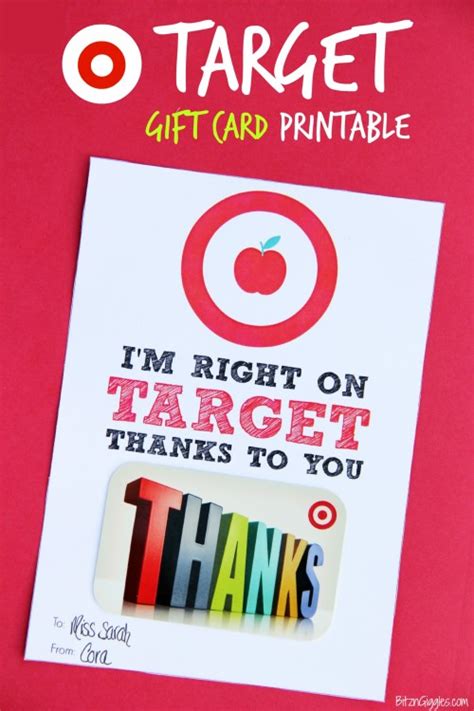 As of around a week ago, you can no longer buy 3rd party gift cards with target gift cards. Target Gift Card Printable - Teacher Appreciation - Bitz ...