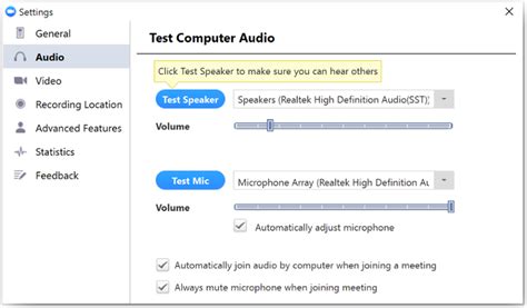 Zoom: Settings and Configuration
