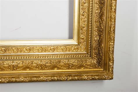 Large Gold Gessoed Molded Frame,