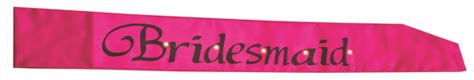 hot pink bridesmaid flashing sash pk 1 bridesmaid sashes