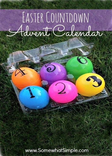 Easter Advent Calendar Easter Craft Activities Easter Countdown