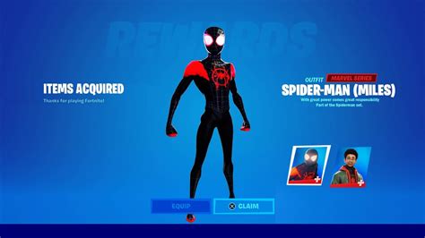 How To Get Spiderman Miles Morales Skin In Fortnite New Free Skin Rewards Unlocked Spiderman