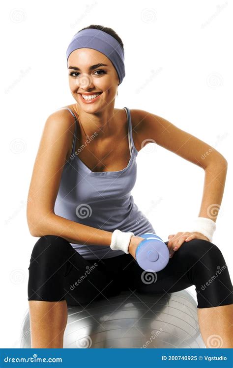 African American Woman In Sportswear Doing Fitness Exercise Isolated