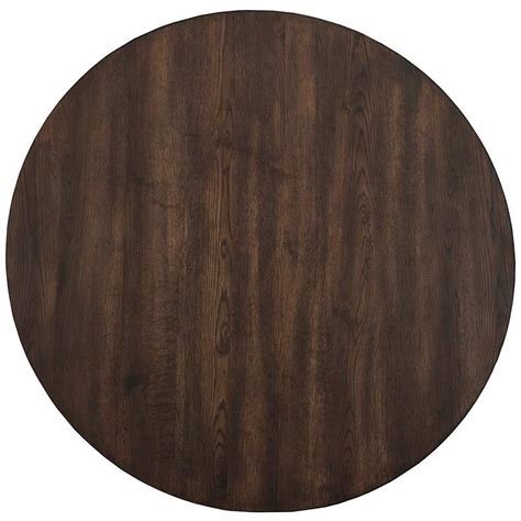 Home dining room round dining table black oak. Arendal 47" Wide Burnished Dark Oak Wood Round Dining ...