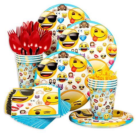 Emoji Standard Birthday Party Tableware Kit Serves 8 Order Emoji
