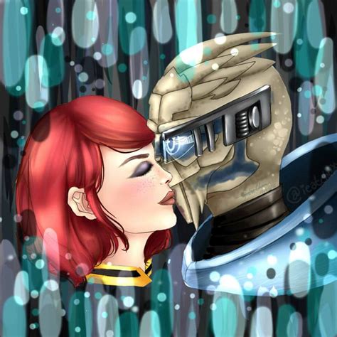 Garrus X Femshep By Ieatchuxx Femshep Mass Effect Anime