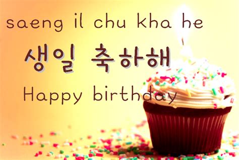 Happy Birthday Learn Common Korean Phrases Best Birthday Wishes
