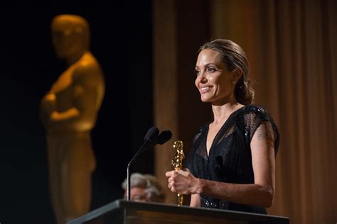 Angelina Jolie Accepts Her Jean Hersholt Humanitarian Award During The