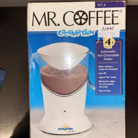 Vintage Mr Coffee Cocomotion Automatic Hot Chocolate Cocoa Maker 4 Cup