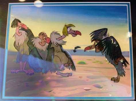 The vultures are the tetartagonists from walt disney's the jungle book. Original Jungle Book Cel: The Four Vultures | Taken at the ...