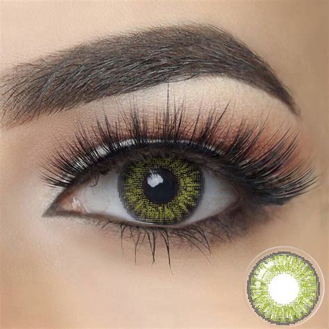 3 Tone Gemstone Green Color Eye Contact Lenses Freshgo Contacts
