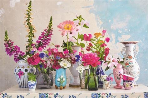 How To Create Spring Floral Displays With Antique Vases Floral Display Metal Vase Decor