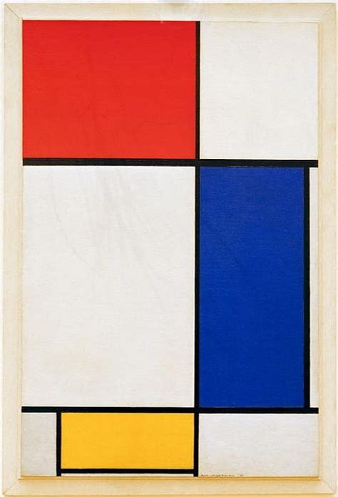 Komposition Mit Rot Gelb Und Blau Von Piet Mondrian