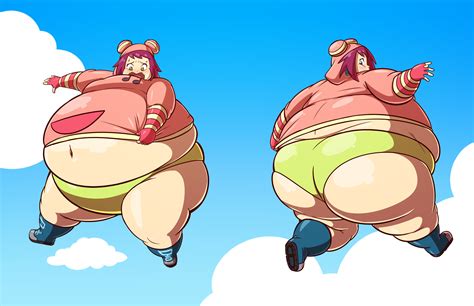 Rule 34 1girls Axel Rosered Big Butt Body Inflation Capcom Fat Hibiki Misora Inflation Mega