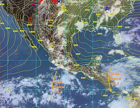 Mayormente nublado, la temperaturas bajarán a cerca de 81 para las 5pm. Pronóstico del clima en México para jueves 18 de junio del ...