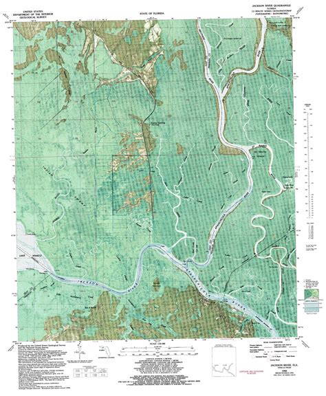 Jackson River Topographic Map Fl Usgs Topo Quad 29085g1