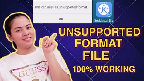 How To FIX UNSUPPORTED FILE FORMAT In Kinemaster This Clip Uses An