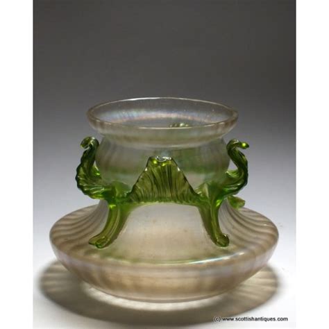 Art Nouveau Iridescent Kralik Glass Vase