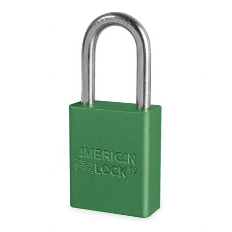 American Lock Green Lockout Padlock Different Key Type