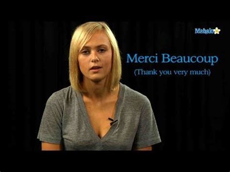 I don't like to watch tv. How to Say Thank You in French - YouTube