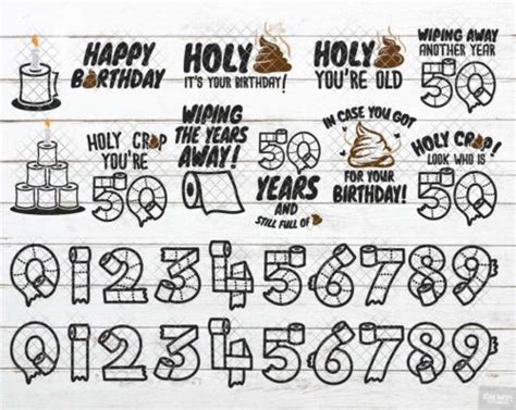 Birthday Toilet Paper SVG In SVG DXF EPS PNG OhMyCuttables