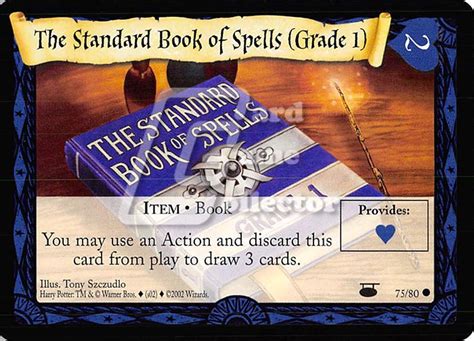 The Standard Book Of Spells Grade 1 Da Harry Potter Tcg