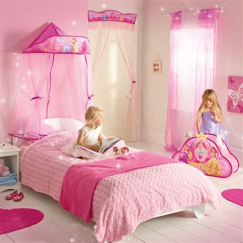 This little girl's bedroom set will please any princess with its curvy headboard and matching nightstand, dresser, mirror, and chest. Bedroom: Stunning Beautiful Princess Bedroom Furniture ...