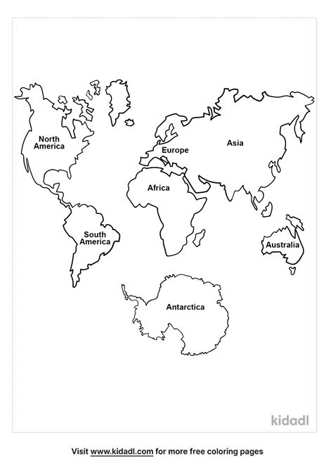 7 Continents Coloring Pages Free Countries Cultures Coloring Pages