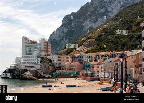 Catalan Bay Gibraltar Stock Photo Alamy