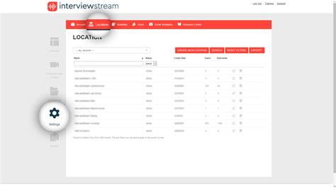 Account And Location Settings Interviewstream Training Center