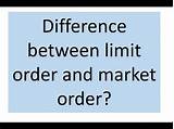 Photos of Difference Between Market Order And Limit Order