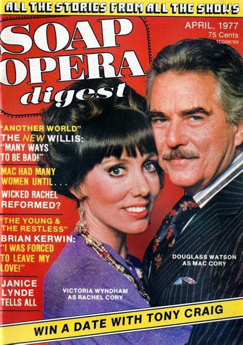The Cover Of Soap Opera Digest Magazine With An Image Of A Man And Woman