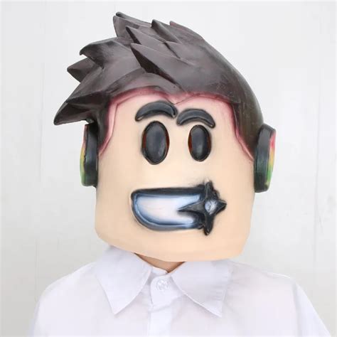 Roblox Latex Mask Full Head Cosplay Halloween Games Prop Dressup My