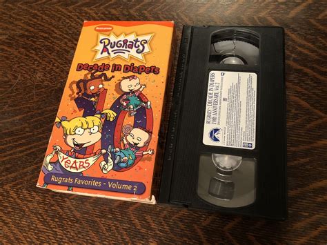 Vintage 90s Nickelodeon Orange Vhs Tapes Grelly Usa