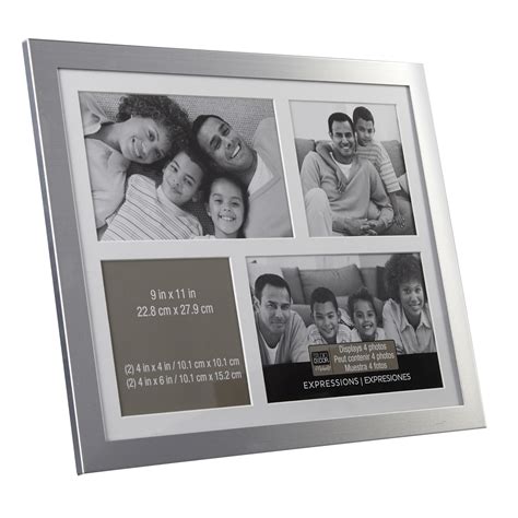 Silver 4 Opening Collage Frame Expressions™ By Studio Décor®