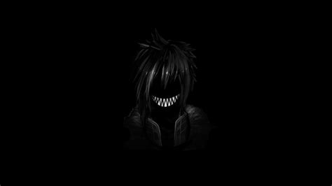 Scary Face Smiling Minimalism Dark Demon Errors Terror