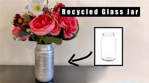 How To Recycle A Glass Jar Into A Stylish Vase Best Out Of Waste