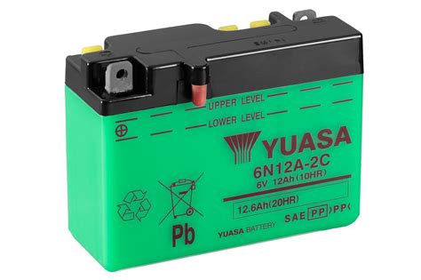 6n12a 2c Conventional 6 Volt Motorcycle And Power Sport Batteries