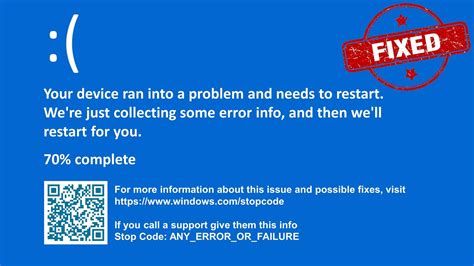 Your Device Ran Into A Problem And Needs To Restart Windows Blue Screen Error Fix Youtube