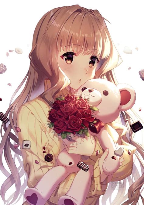 Valentines By Rosuuri Kawaii Anime Girl Anime Girls Anime Beautiful