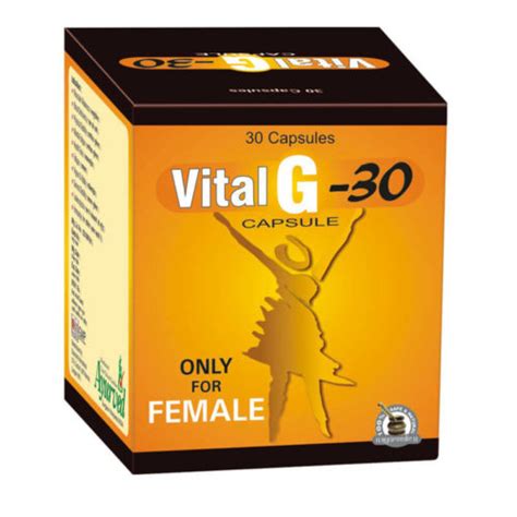 Vital G 30 Capsules In India Ayurvedic Herbal Female Energy Enhancer Pills