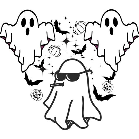 Ghost Heart Svg Halloween Svg Spooky Season Svg Ghost Clip Etsy