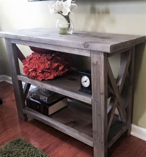 Reduced Size Rustic X Console Ana White
